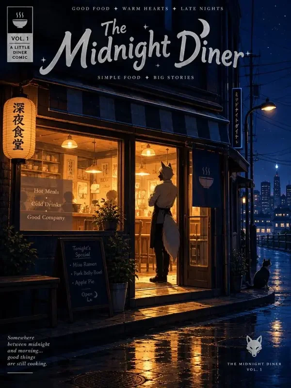 银尾食堂 - 毛片大全 银尾食堂漫画封面,作者小森灯